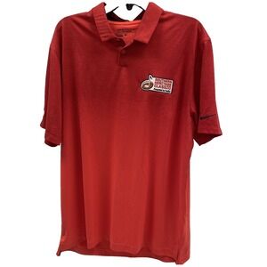 Nike golf tour performance Red Polo Shirt Mens L Southern Heritage Classic drifi